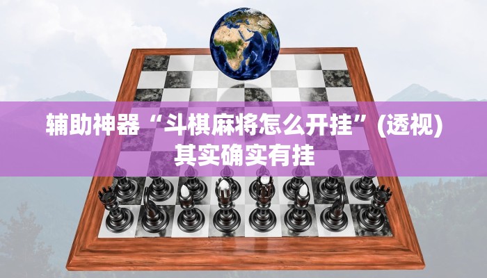 辅助神器“斗棋麻将怎么开挂”(透视)其实确实有挂