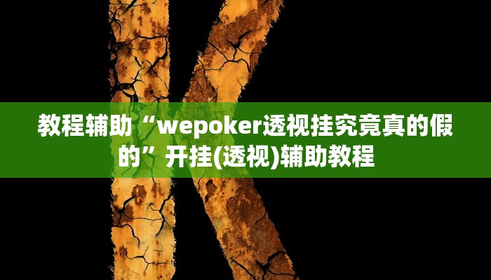 教程辅助“wepoker透视挂究竟真的假的”开挂(透视)辅助教程 教程辅助“wepoker透视挂究竟真的假的”开挂(透视)辅助教程