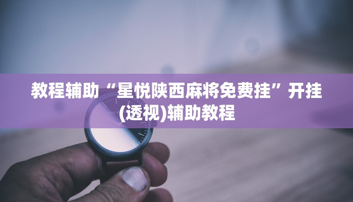 教程辅助“星悦陕西麻将免费挂”开挂(透视)辅助教程 教程辅助“星悦陕西麻将免费挂”开挂(透视)辅助教程