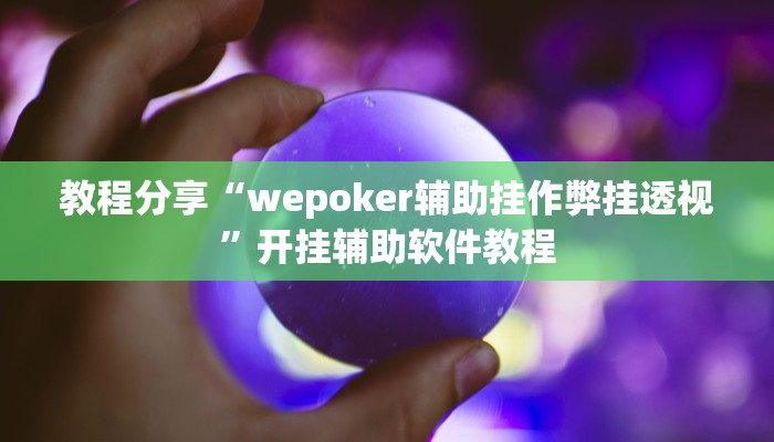 教程分享“wepoker辅助挂作弊挂透视”开挂辅助软件教程 教程分享“wepoker辅助挂作弊挂透视”开挂辅助软件教程