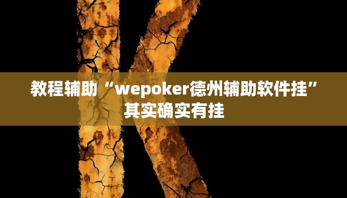 教程辅助“wepoker德州辅助软件挂”其实确实有挂