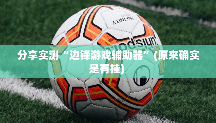 分享实测“边锋游戏辅助器”(原来确实是有挂) 