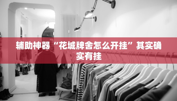 辅助神器“花城牌舍怎么开挂”其实确实有挂