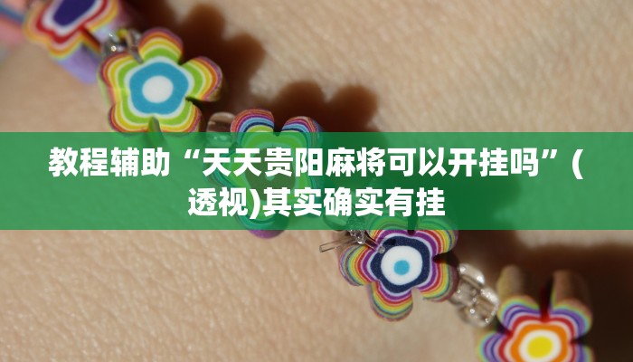 教程辅助“天天贵阳麻将可以开挂吗”(透视)其实确实有挂