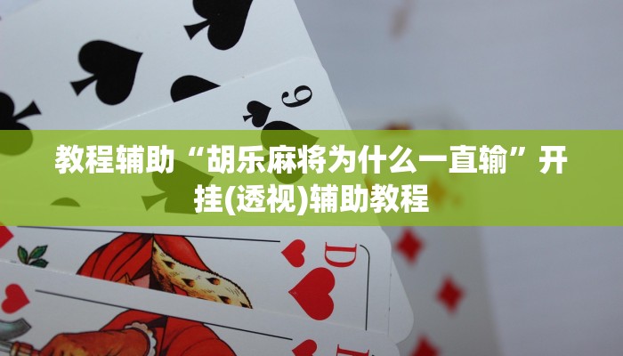 教程辅助“胡乐麻将为什么一直输”开挂(透视)辅助教程 教程辅助“胡乐麻将为什么一直输”开挂(透视)辅助教程