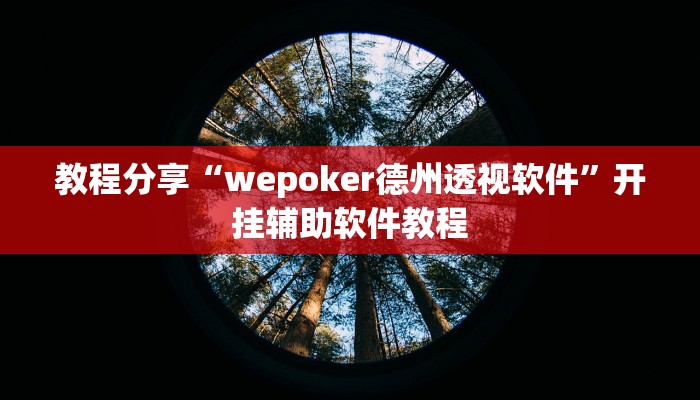 教程分享“wepoker德州透视软件”开挂辅助软件教程 教程分享“wepoker德州透视软件”开挂辅助软件教程