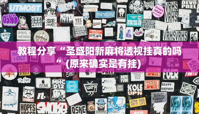 教程分享“圣盛阳新麻将透视挂真的吗”(原来确实是有挂) 