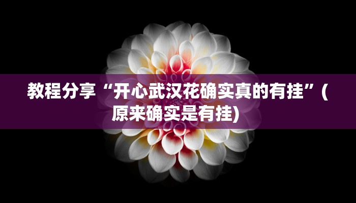 教程分享“开心武汉花确实真的有挂”(原来确实是有挂) 