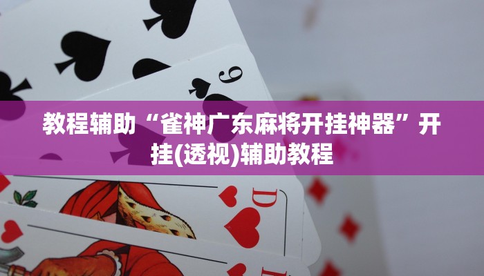 教程辅助“雀神广东麻将开挂神器”开挂(透视)辅助教程