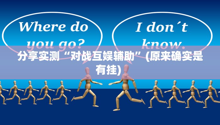 分享实测“对战互娱辅助”(原来确实是有挂) 分享实测“对战互娱辅助”(原来确实是有挂)