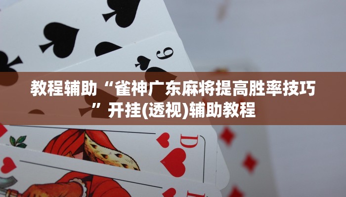 教程辅助“雀神广东麻将提高胜率技巧”开挂(透视)辅助教程