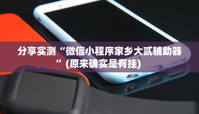 分享实测“微信小程序家乡大贰辅助器”(原来确实是有挂) 
