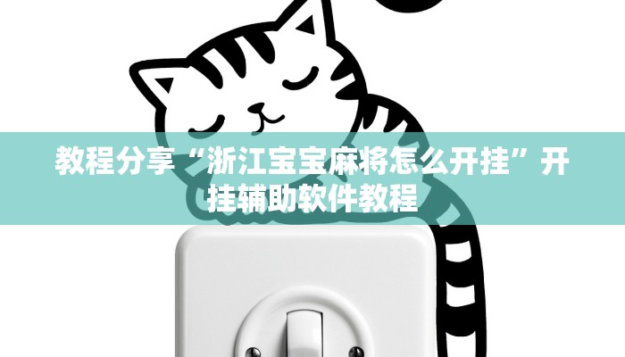 教程分享“浙江宝宝麻将怎么开挂”开挂辅助软件教程