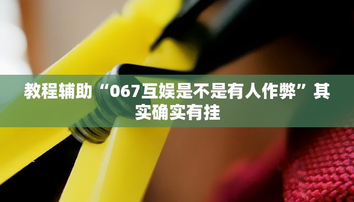 教程辅助“067互娱是不是有人作弊”其实确实有挂