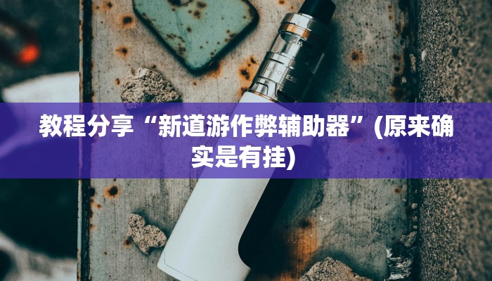 教程分享“新道游作弊辅助器”(原来确实是有挂) 