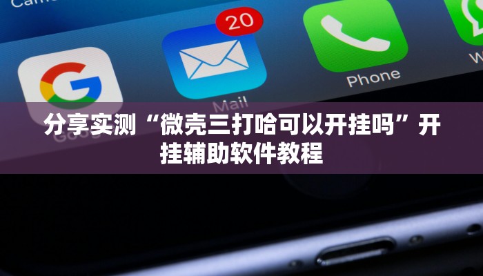 分享实测“微壳三打哈可以开挂吗”开挂辅助软件教程