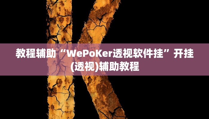 教程辅助“WePoKer透视软件挂”开挂(透视)辅助教程