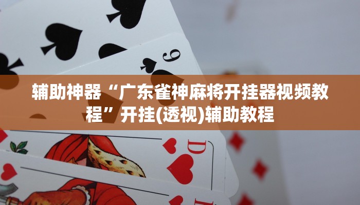 辅助神器“广东雀神麻将开挂器视频教程”开挂(透视)辅助教程
