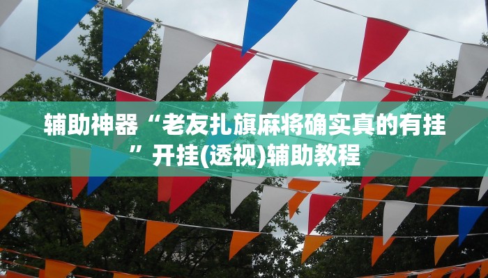辅助神器“老友扎旗麻将确实真的有挂”开挂(透视)辅助教程
