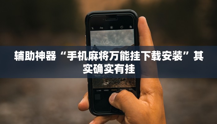 辅助神器“手机麻将万能挂下载安装”其实确实有挂