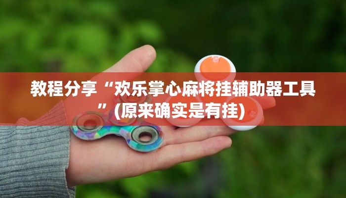 教程分享“欢乐掌心麻将挂辅助器工具”(原来确实是有挂) 