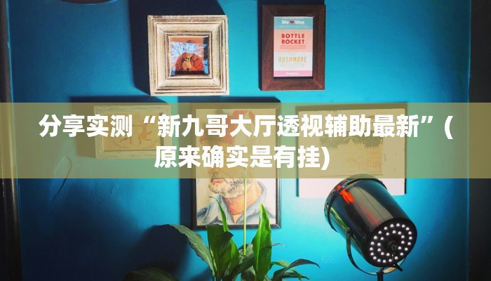 分享实测“新九哥大厅透视辅助最新”(原来确实是有挂) 