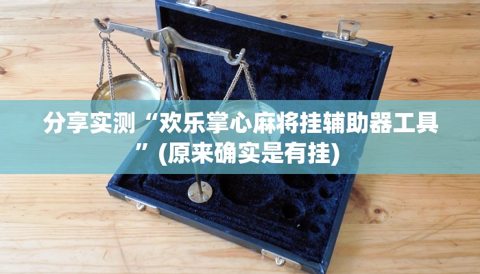 分享实测“欢乐掌心麻将挂辅助器工具”(原来确实是有挂) 