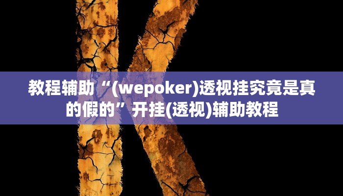 教程辅助“(wepoker)透视挂究竟是真的假的”开挂(透视)辅助教程 教程辅助“(wepoker)透视挂究竟是真的假的”开挂(透视)辅助教程