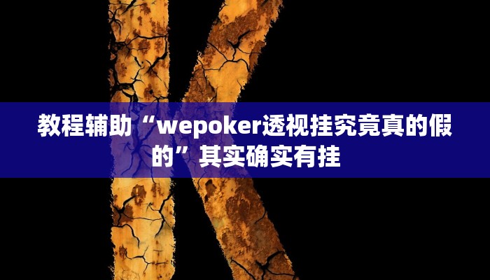 教程辅助“wepoker透视挂究竟真的假的”其实确实有挂