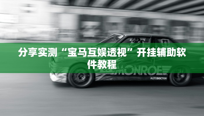 分享实测“宝马互娱透视”开挂辅助软件教程