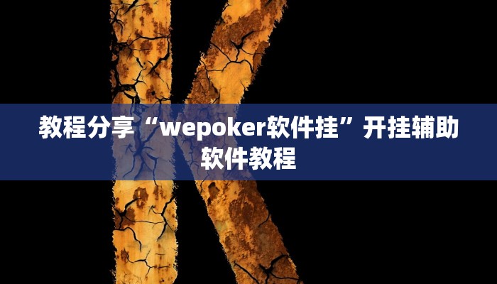 教程分享“wepoker软件挂”开挂辅助软件教程