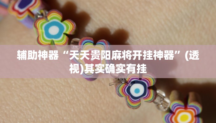 辅助神器“天天贵阳麻将开挂神器”(透视)其实确实有挂