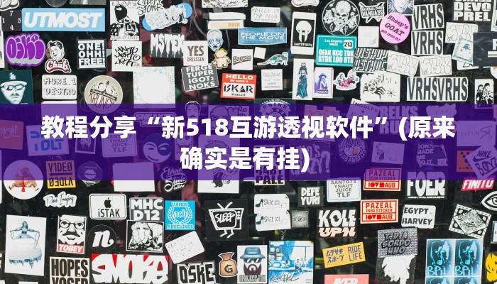 教程分享“新518互游透视软件”(原来确实是有挂) 