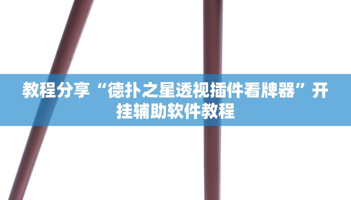 教程分享“德扑之星透视插件看牌器”开挂辅助软件教程