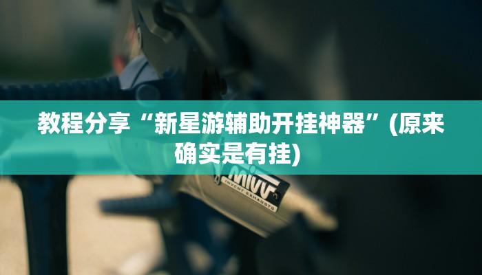 教程分享“新星游辅助开挂神器”(原来确实是有挂) 教程分享“新星游辅助开挂神器”(原来确实是有挂)