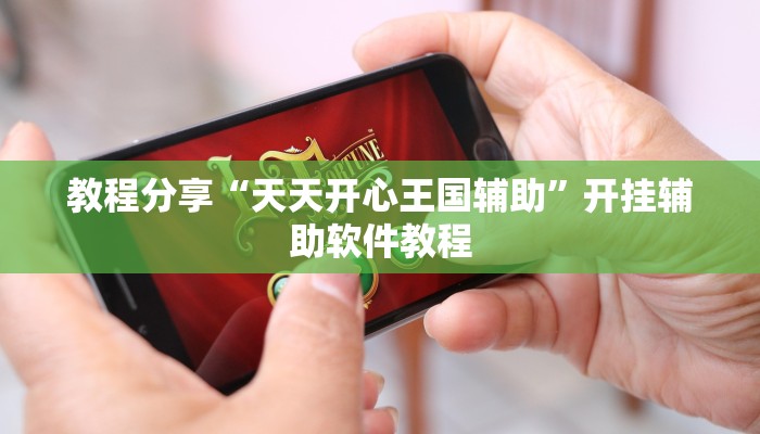 教程分享“天天开心王国辅助”开挂辅助软件教程